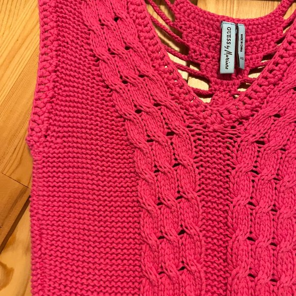 Guess-Pink Crochet Dress - Picture 3 of 4